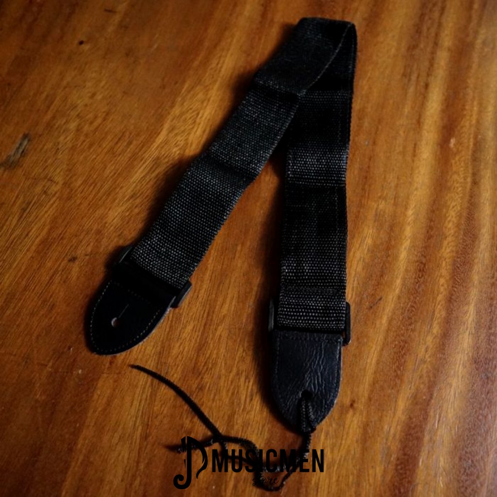 Strap Gitar Tali Gitar Akustik ELektrik Bass Hitam Polos - Guitar Strap