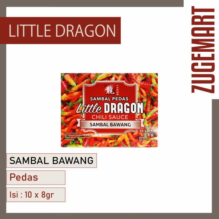 

Sambal Bawang / Sambel Bawang Little Dragon / Chili Sauce - 10 x 8gr