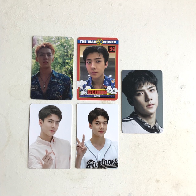 EXO Sehun Photocard Power Elyxion Kokobop The War Countdown