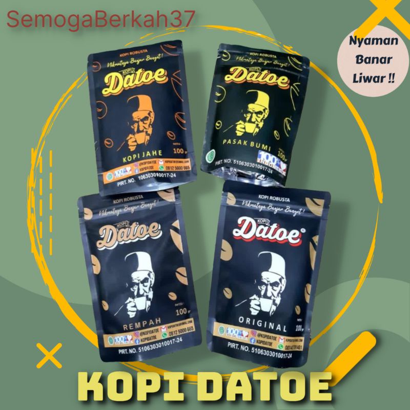

Kopi Datoe Khas Kalimantan ORIGINAL/JAHE/PASAKBUMI/REMPAH - KOPI ROBUSTA