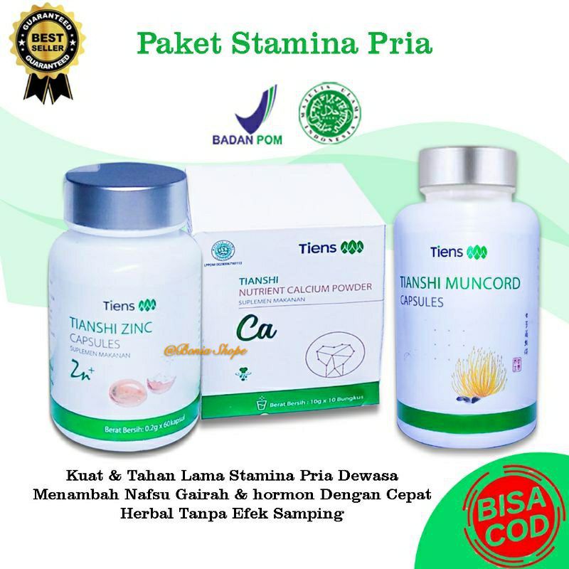 [COD] paket tiens penambah Stamina pria | Original