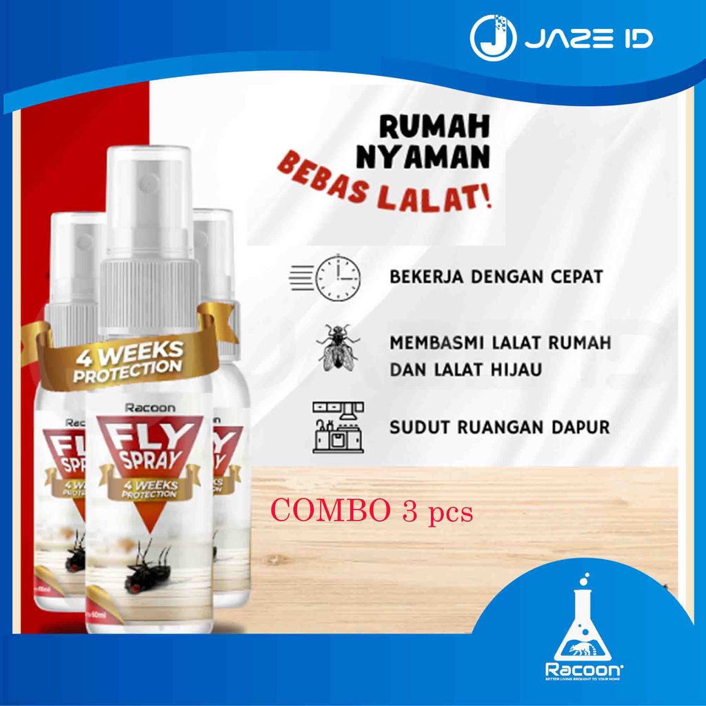 RACOON Cairan Pembasmi Lalat Racun Lalat Garansi Fly Remover Spray Combo