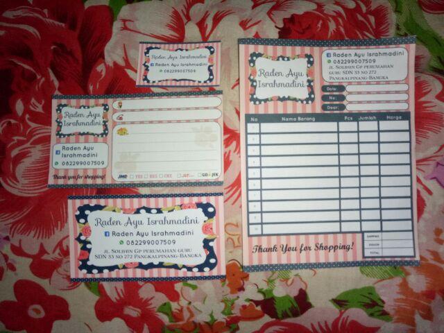 Nota / Kwitansi / Invoice Full Color Shabby Chic Blackpink 1 Ply