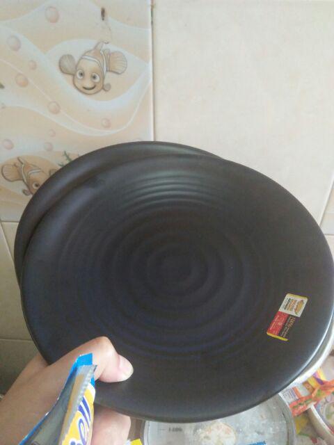Golden Dragon Piring Tembikar Bulat 9