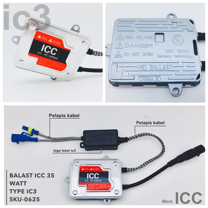 BALAST HID 35 WATT AC Ic3 MERK ICC I Balast HID AC 35 Watt AES-0625