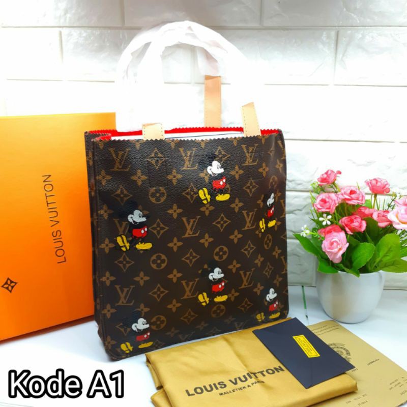 tas bahu wanita korea murah terbaru shoulder bag motif