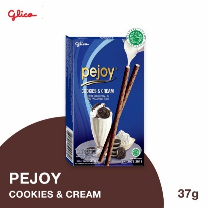 

PEJOY COOKIES & CREAM 37 GR ( kemasan 1 box isi 10 pack )