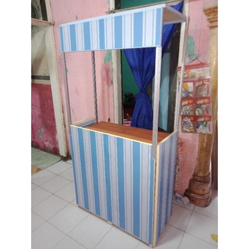 BOOTH PORTABLE (94x47x185) BONUS STAND BANNER (BEKAS LAYAK PAKAI)