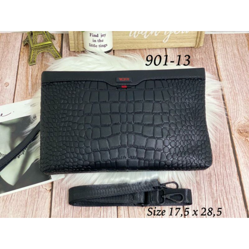 NEW HANDBAGS CLUTCH CROCO EMBOS BRAND TM IMPORT SEMPREM