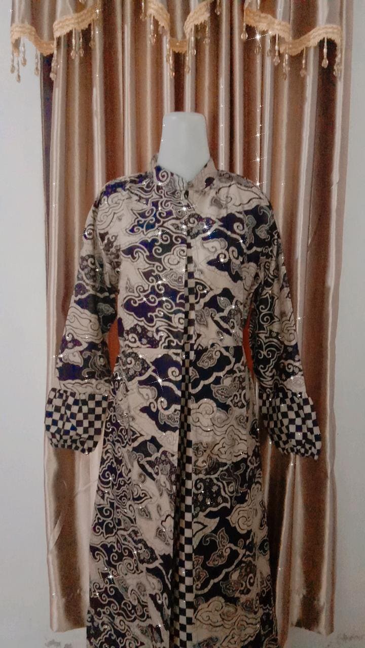 Gamis Batik Manggar, Padi,sekar,cantik,kubis,kipas,daun,kupu,nadine,gendis