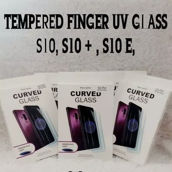 TEMPERED GLASS KACA UV GLUE CURVE SAMSUNG Note 10 plus Nano scale light