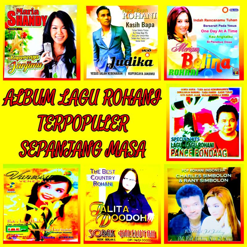 VARIASI KASET VIDEO LAGU ROHANI TERLARIS-LAGU JUDIKA-LAGU PANCE PONDANG-LAGU MERIAM BELINA-LAGU MARI