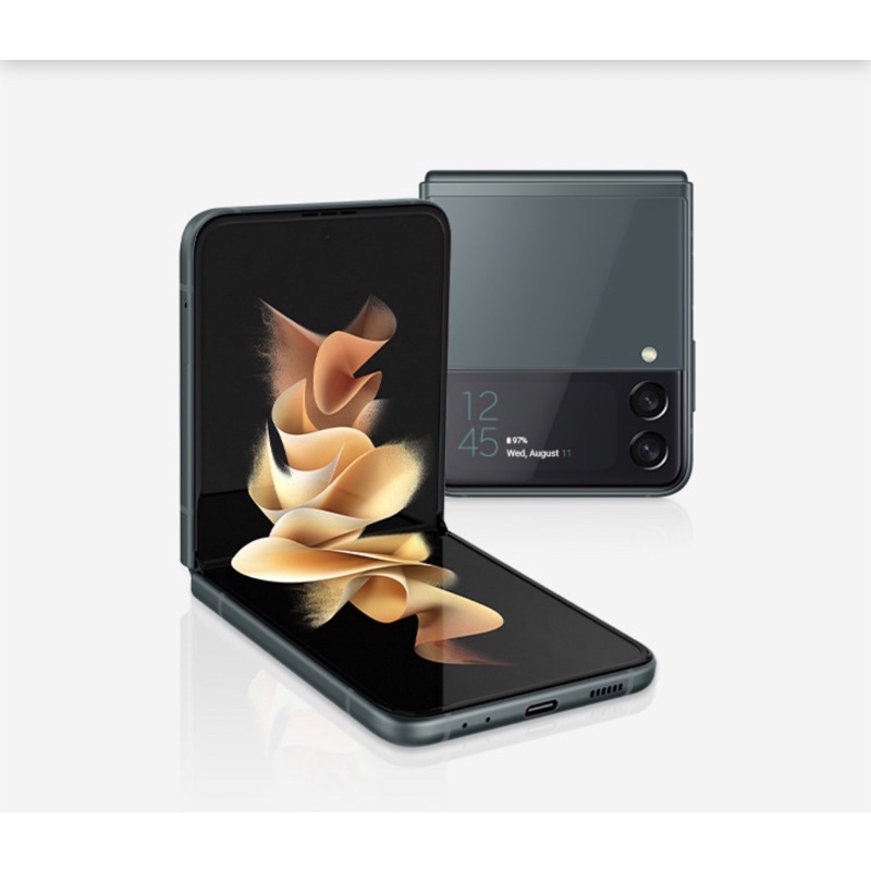 SAMSUNG Z FLIP 3 5G SNAPDRAGON 888 SECOND ORIGINAL 8/256 RAM 8 ROM 256 GB GREEN