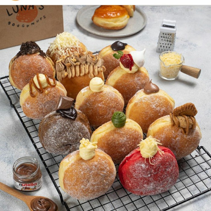 

[RESTOCK] bombolini lunas doughnuts 6pcs perbox dan paperbag TERMURAH