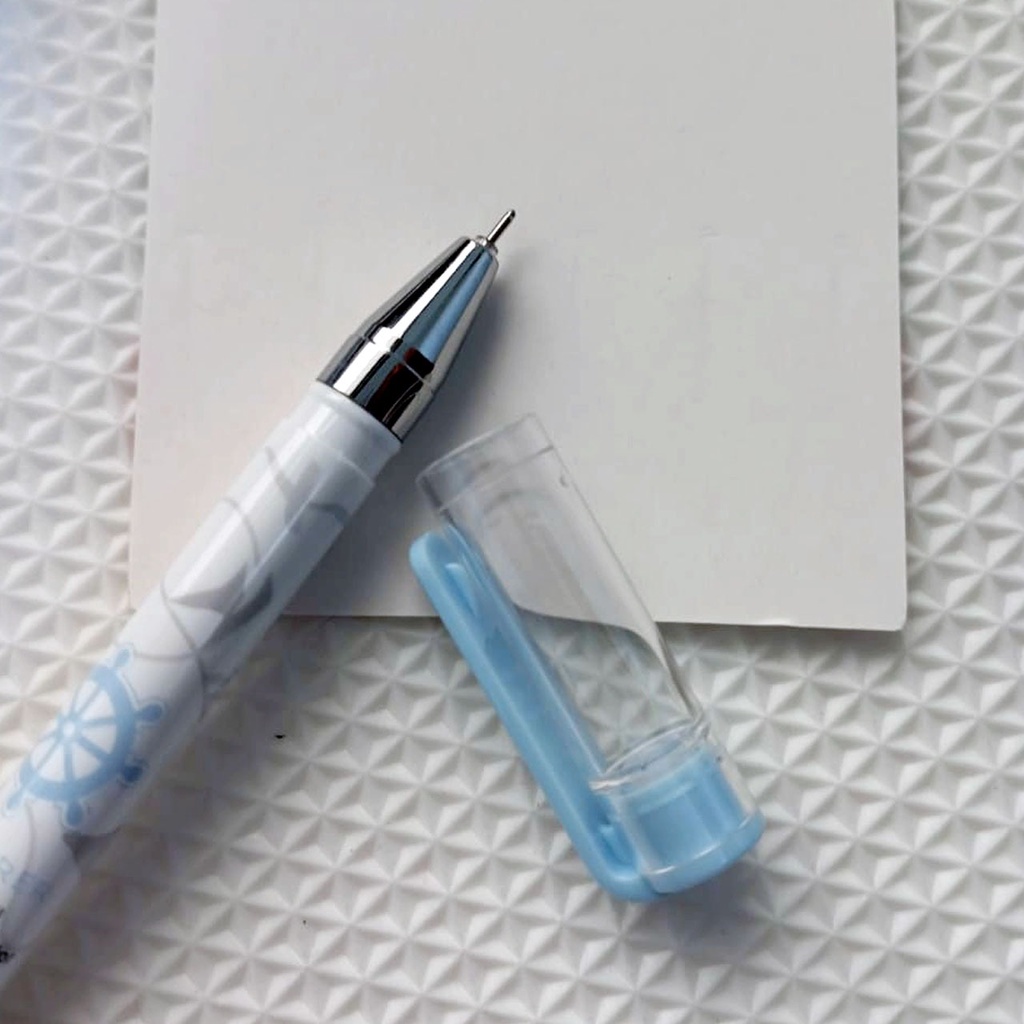 Pulpen Motif Gel Biru / Pena Lucu / Pulpen Gel Biru