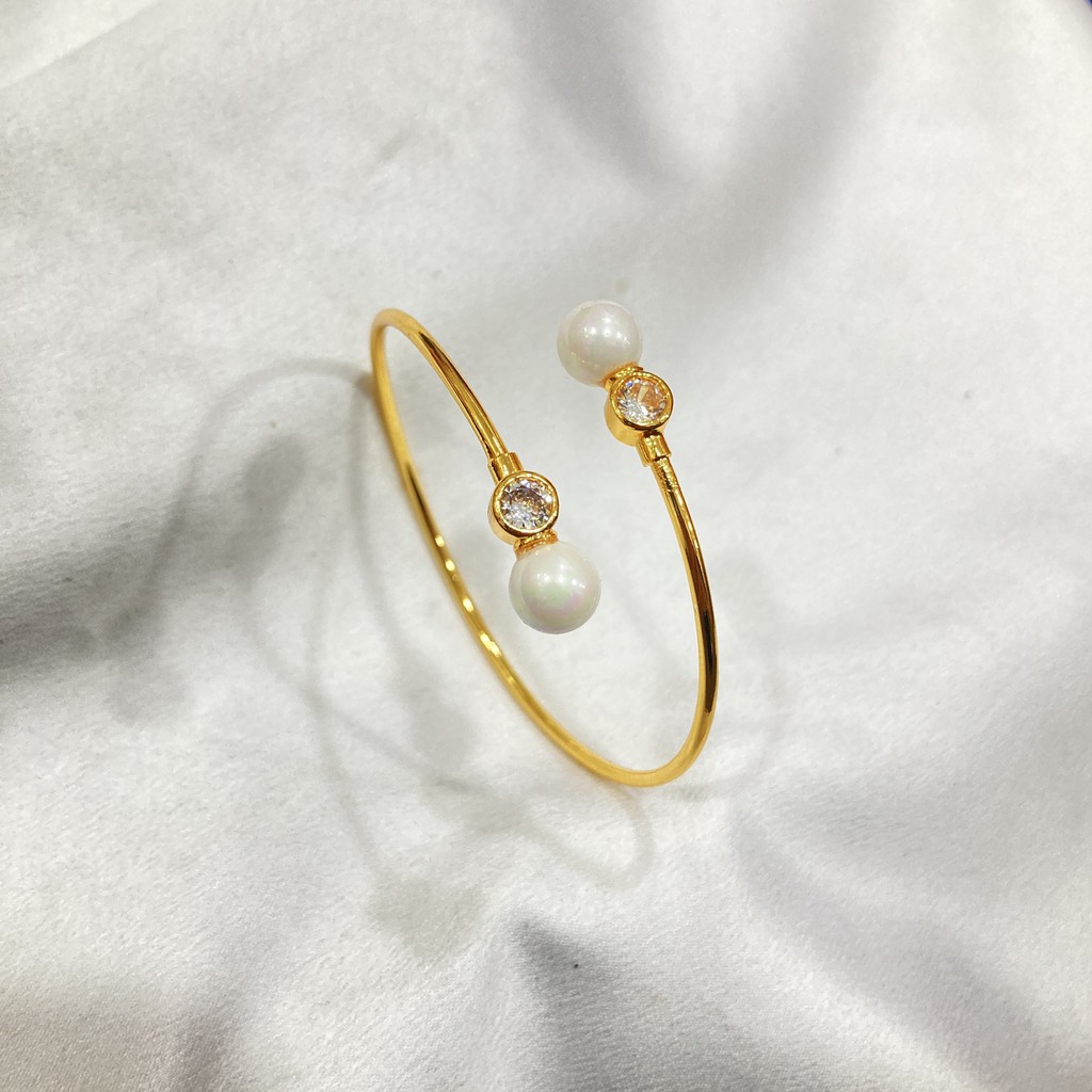 Gelang Bangle Pentol Lapis Emas Aksesoris Perhiasan Wanita GLE-022