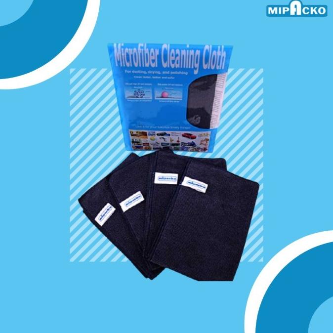 ~~~] Lap Microfiber Serbaguna Hitam 30x40 cm 250 Gsm