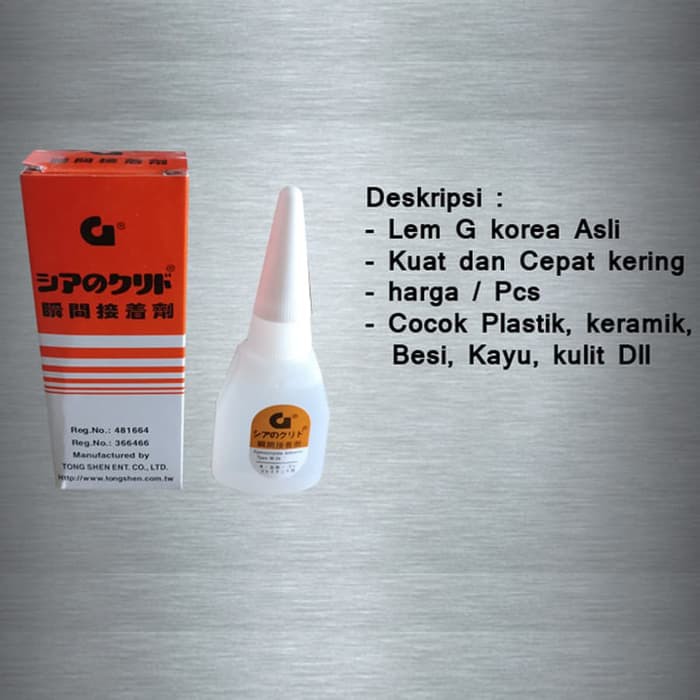 

Lem Acrylic Korea / Lem Multifungsi u Plastik Fiber Keramik ORIGINAL