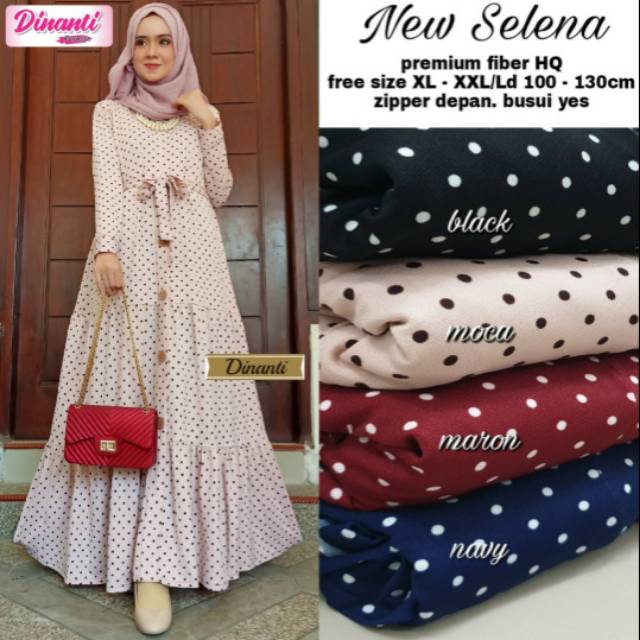 New selena gamis cantik melar ld 100-130
