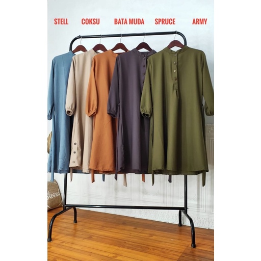 One Set celana tunik ity crepe