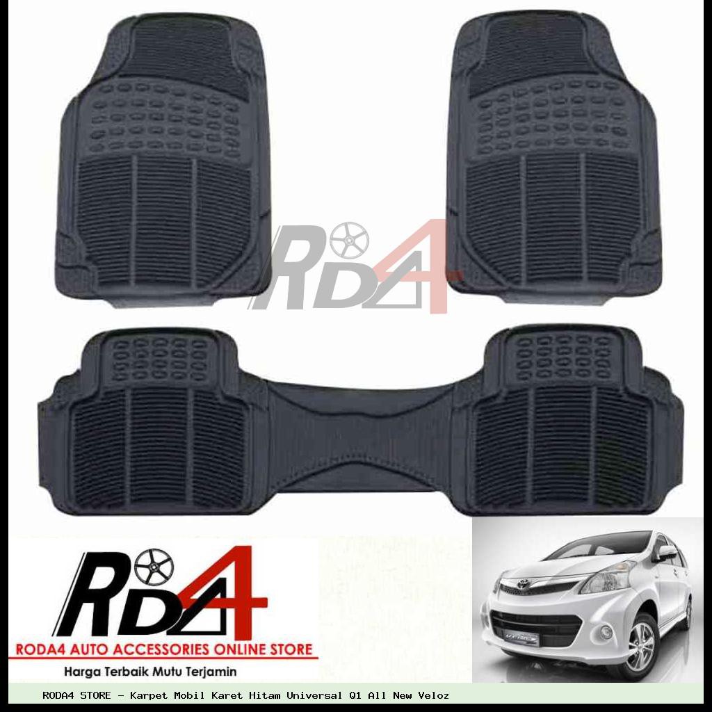 Karpet Mobil Karet Hitam Universal Q1 All New Veloz