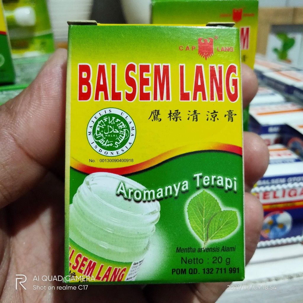 Balsem lang / balsem caplang / Balsem lang hijau 10 gr, 20 gr, 40 gr