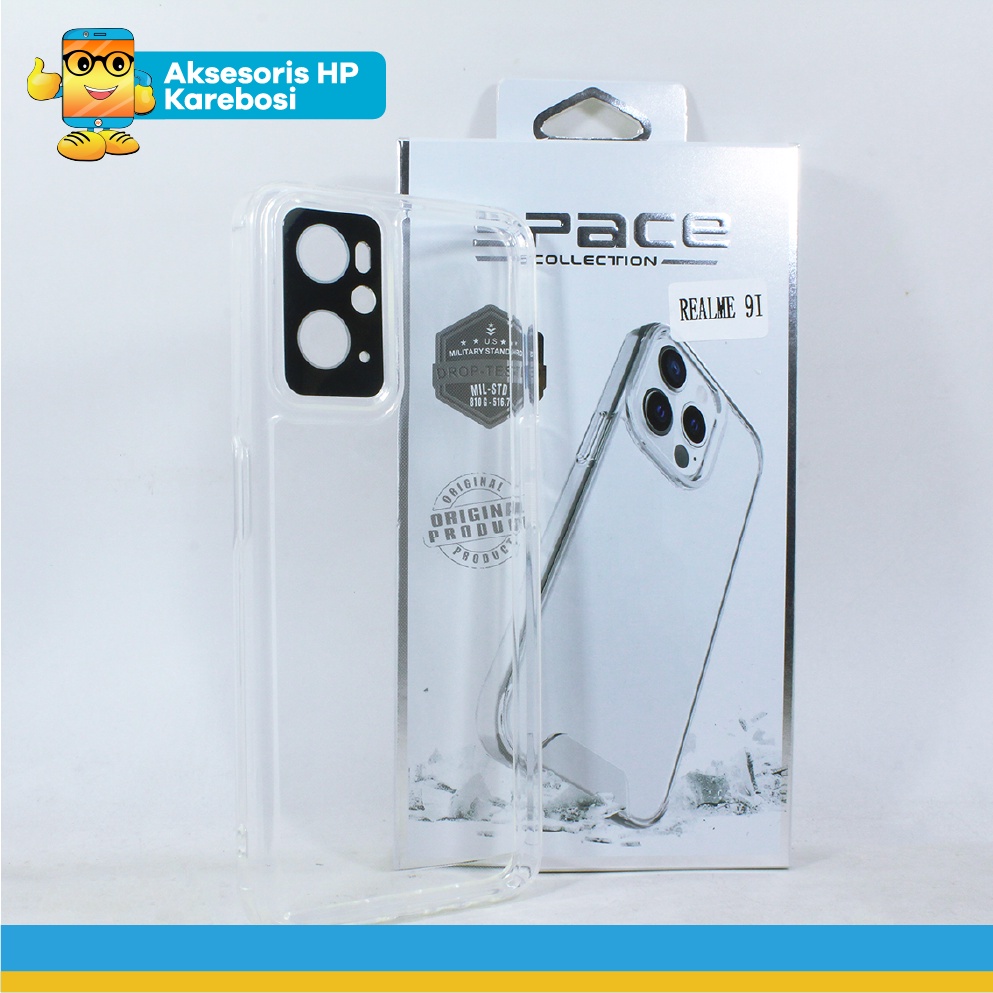 Case Premium Space Case Bening untuk Realme 9i/Realme C31/Realme C35 - Realme 9i