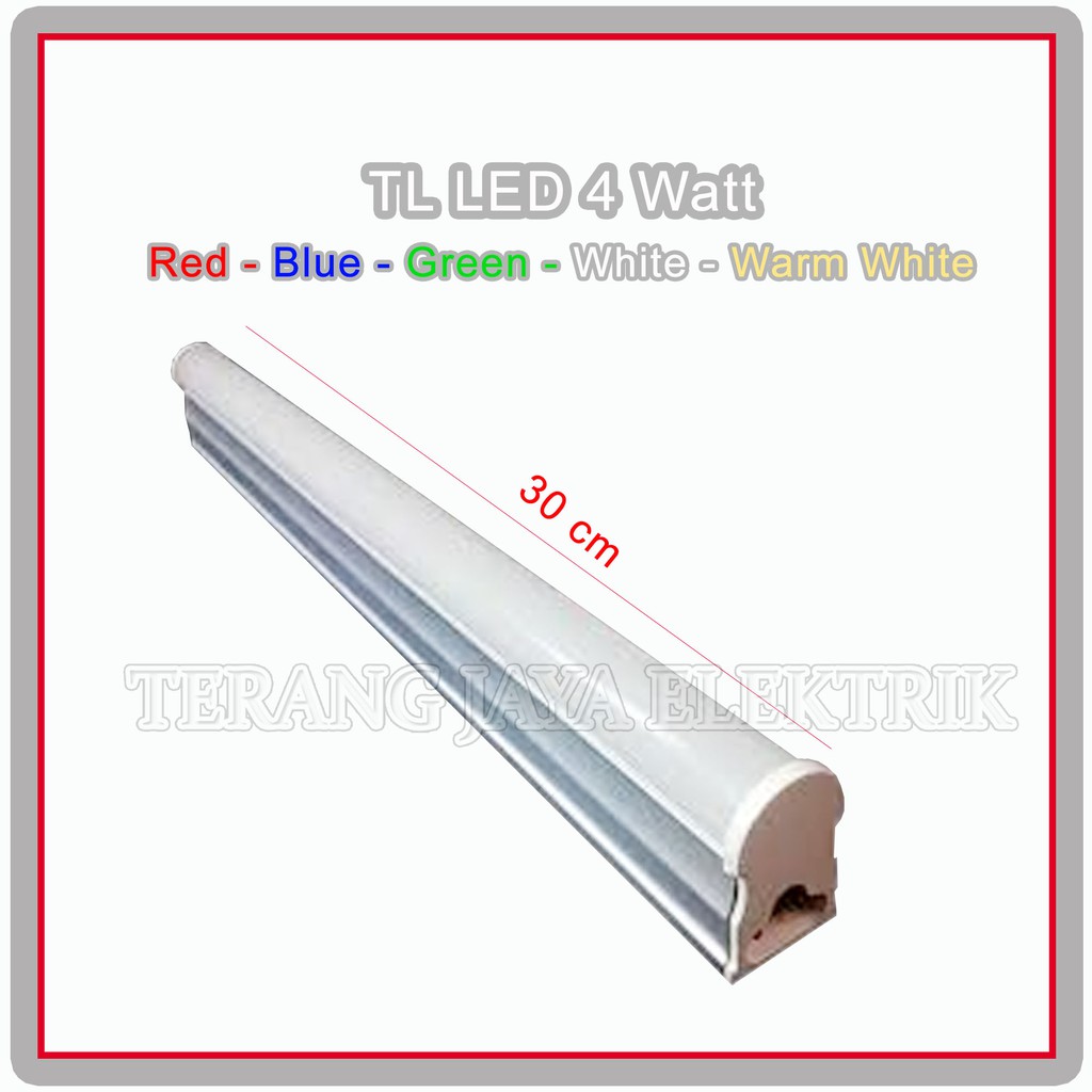  Lampu  TL LED T5 4 Watt Panjang  30cm Mitsuwa Shopee Indonesia