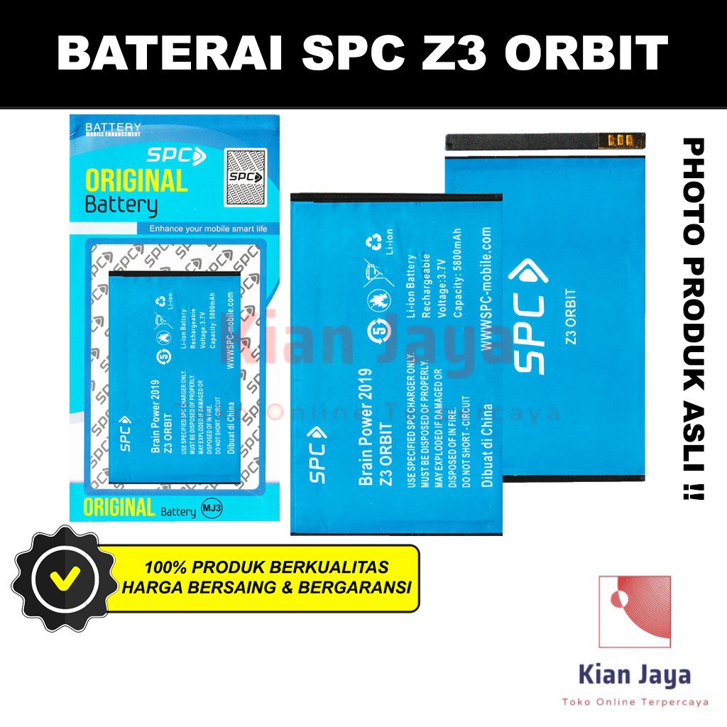 Baterai Handphone SPC Z3 Orbit Original OEM Batrai Batre Battery