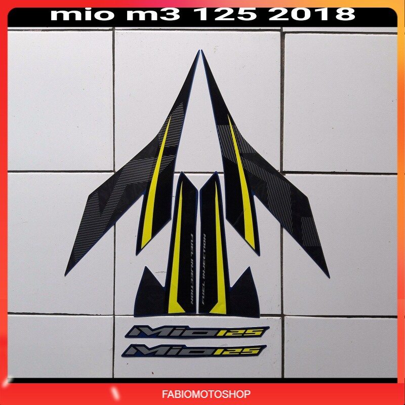 sticker motor mio m3 125 2018 biru