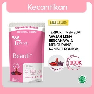 Youvit Beauti+ Multivitamin Vit E, C, Zink dan Biotin 1 Sachet