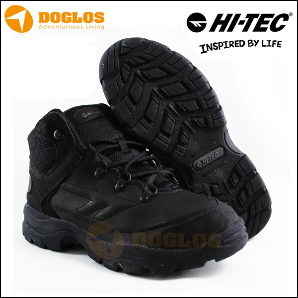 Hi-Tec QH Black Waterproof for hiking outdoor sepatu gunung travel