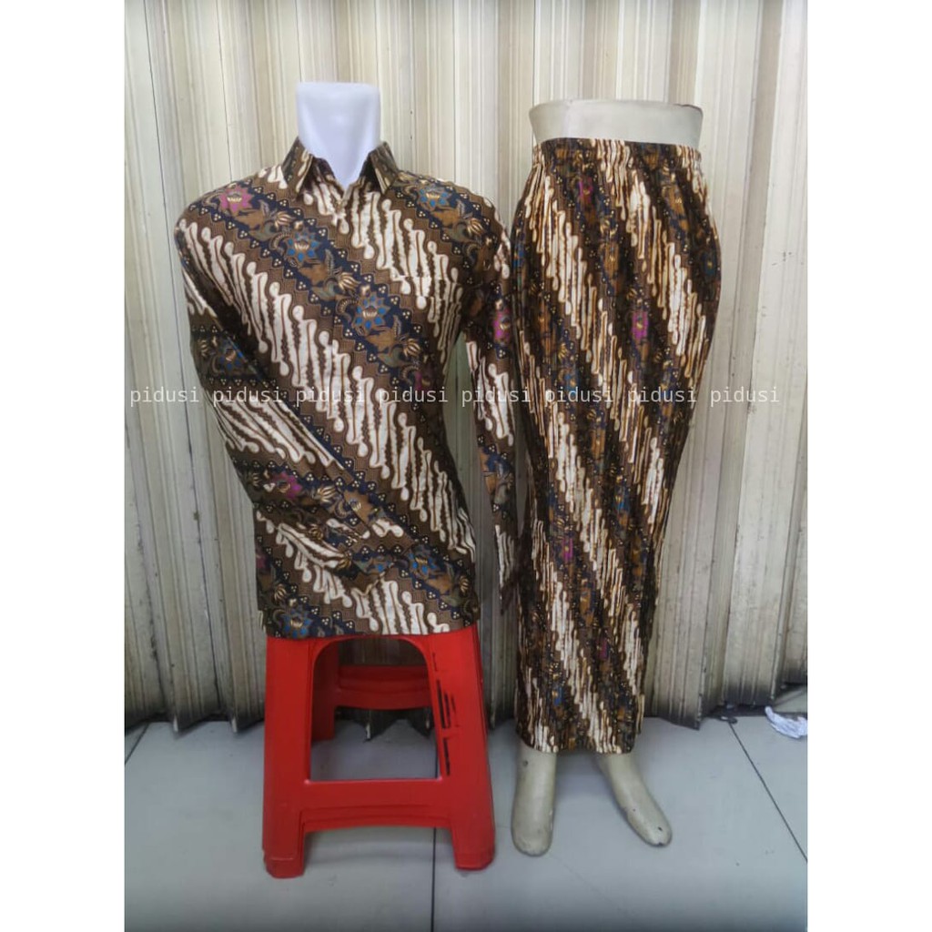 SET KEMEJA ROK BATIK COUPLE PREMIUM / SET BATIK COUPLE PREMIUM /SET SARIMBIT PREMIUM /SET KEMEJ ROK