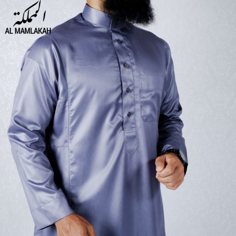 JUBAH ALMAMLAKAH POLYSTER KOREA MODEL JUBAH ALHARAMAIN | HAROMAIN | GAMIS PRIA | JUBAH PRIA