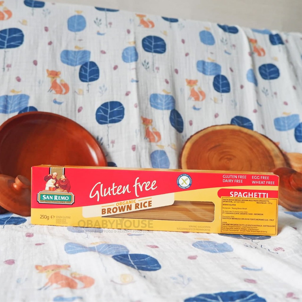 

San Remo Gluten Free Organic Brown Rice Spaghetti 250 gr