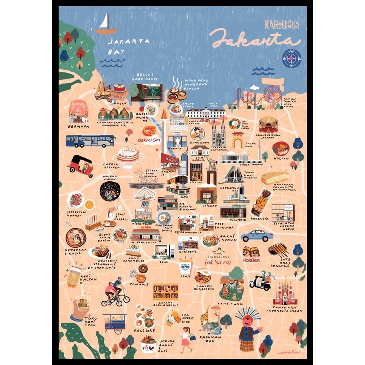 

BEST SELLER !!! @PASARKARTUPOS JAKARTA MAP A4 POSTER TERLARIS
