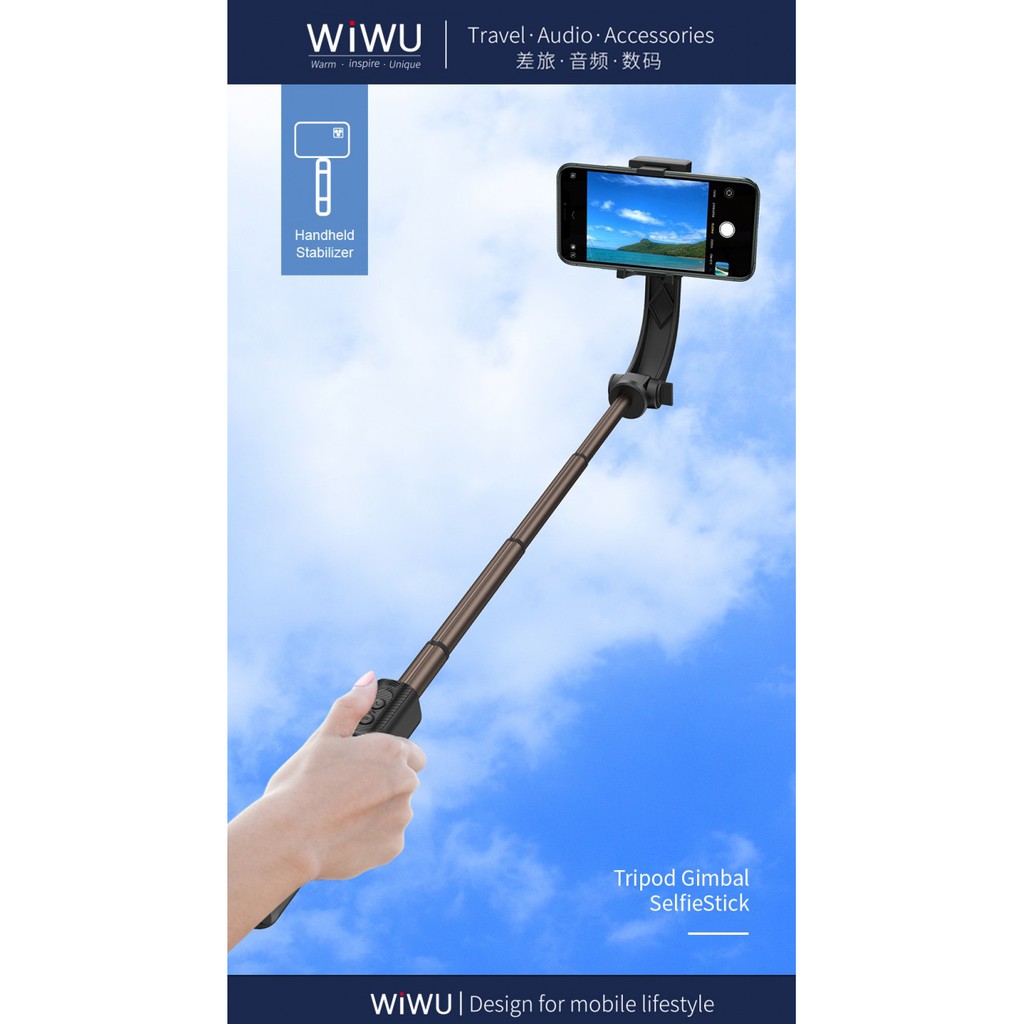 AKN88 - WIWU TGS-301 - Tripod Gimbal Selfie Stick