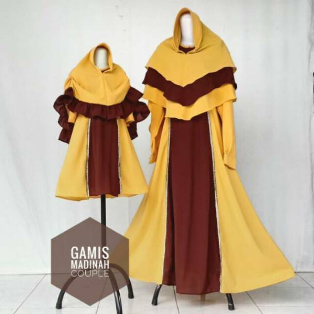 SARIMBIT KELUARGA GAMIS MADINAH /BUSANA MUSLIM SYARI/GAMIS COUPLE/GAMIS SYARI