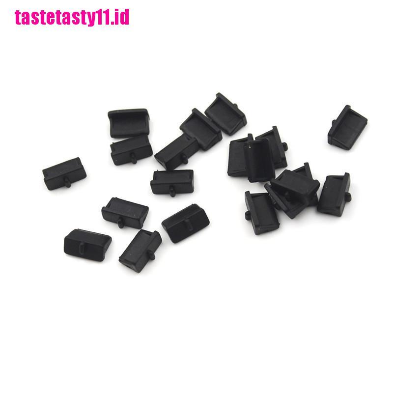 20 Pcs Penutup Port USB Bahan Plastik Lembut Anti Debu