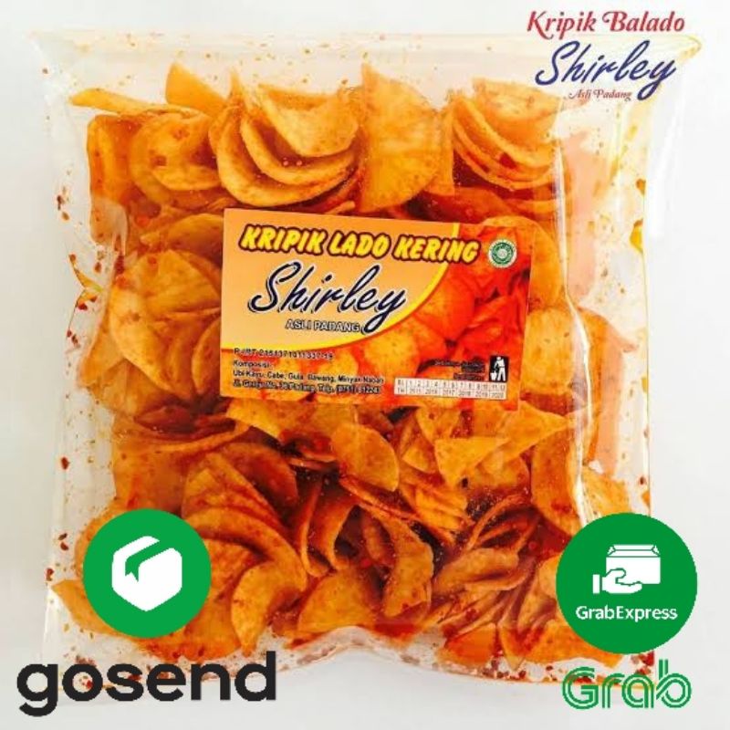 

Shirley Keripik Balado Kering 250gr Asli Padang