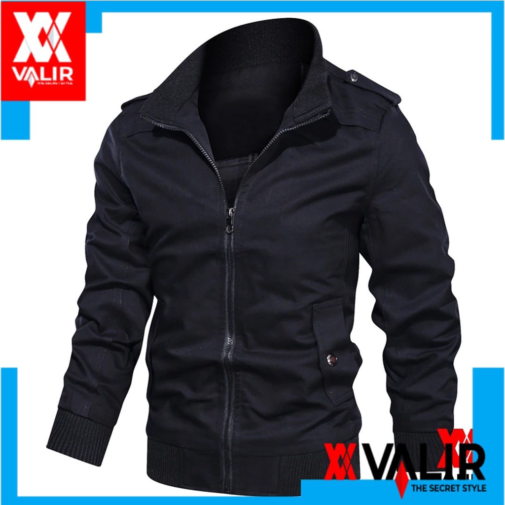 Valir Jaket Pria Noise Terbaru Hitam Casual 1pcs