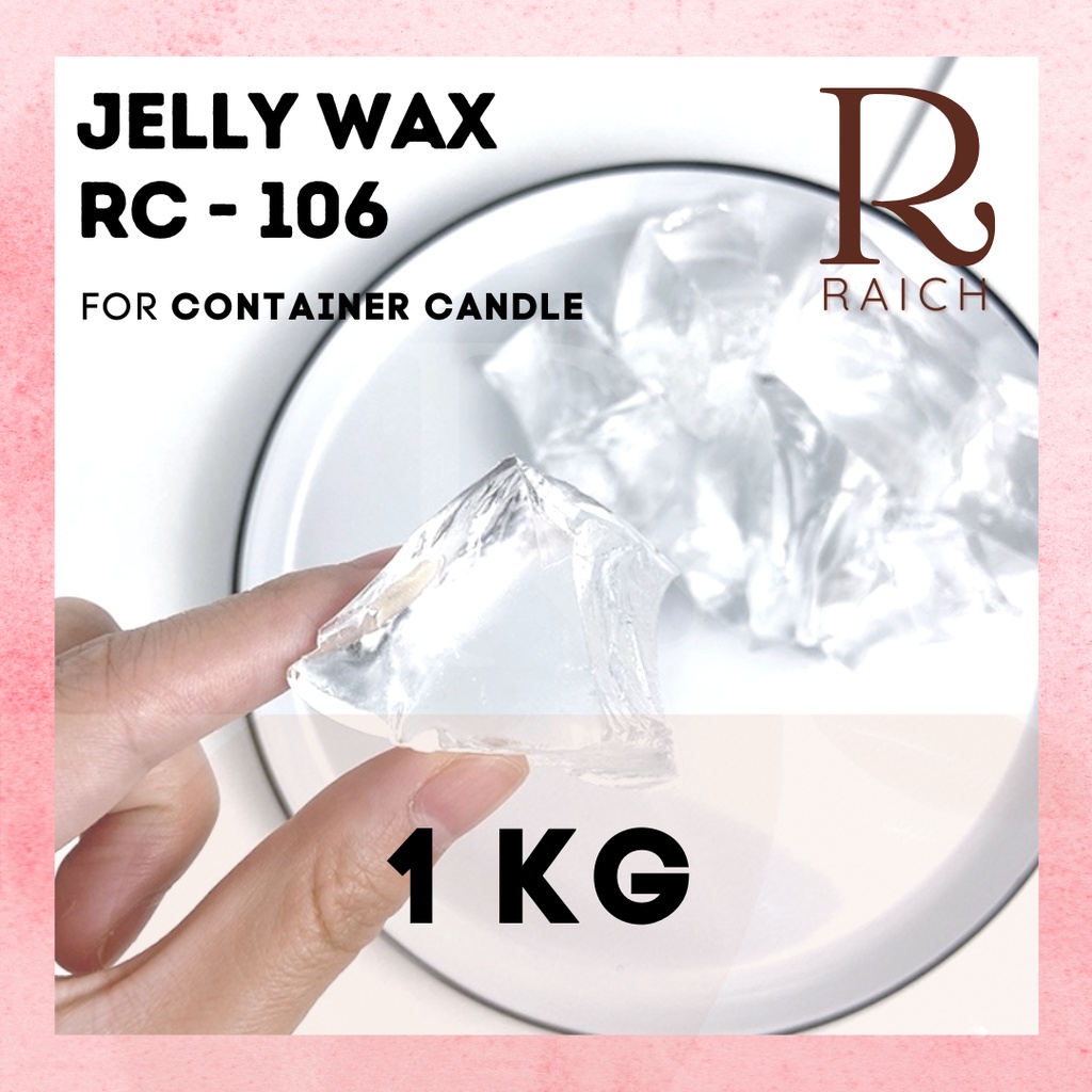 1KG GEL WAX - SOFT &amp; HARD / Jelly Wax Bahan Baku Lilin Transparan Clear Bening Tidak Berwarna