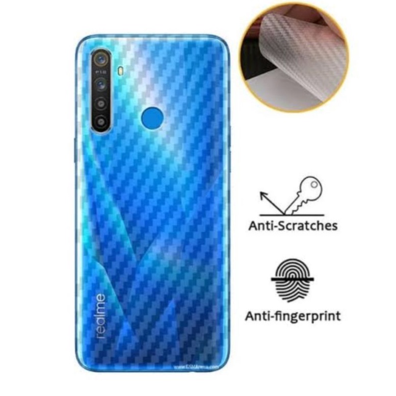 Skin Graskin Carbon Xiaomi Redmi Note 8 Anti jamur belakang transparan