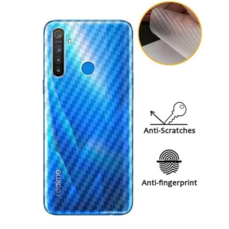 Skin Graskin Carbon Xiaomi Redmi Note 8 Anti jamur belakang transparan