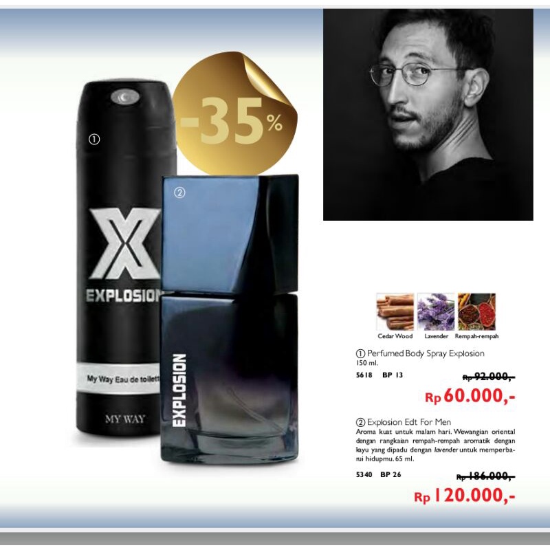 EXPLOSION My way Parfum my way minyak wangi EXPLOSION 65ml untuk Pria/cowok termurah....