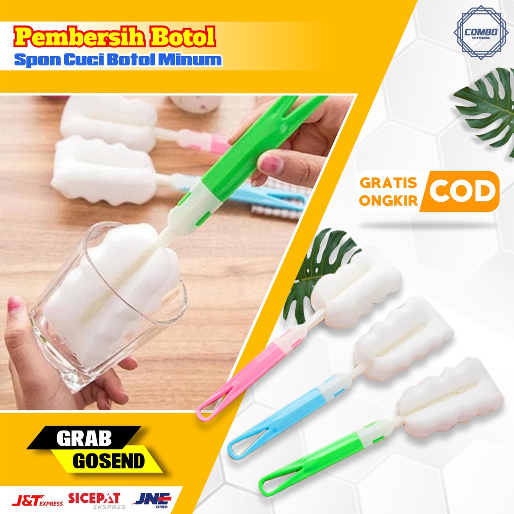 Pembersih Botol Susu Spon Cuci Botol Minum Sponge Cleaning Brush