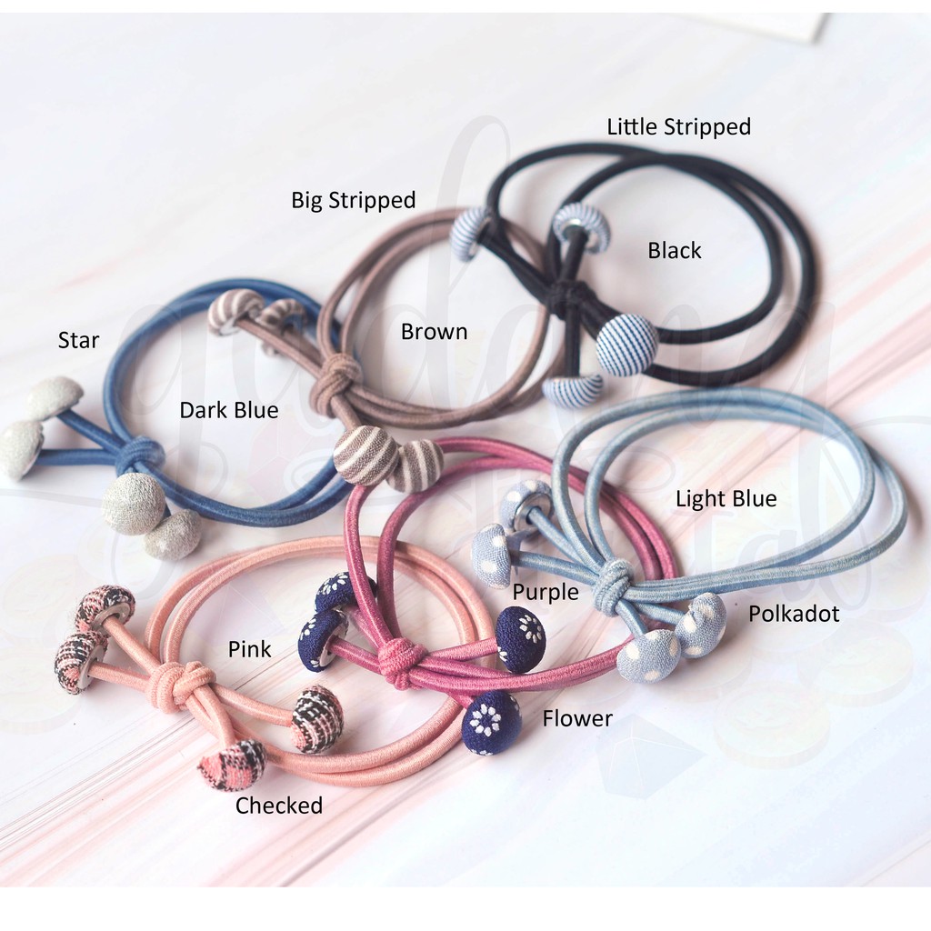  Ikat  Rambut  Pompom Simple GH 201467 Shopee  Indonesia