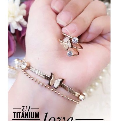 TiTanium set gelang cincin u923838