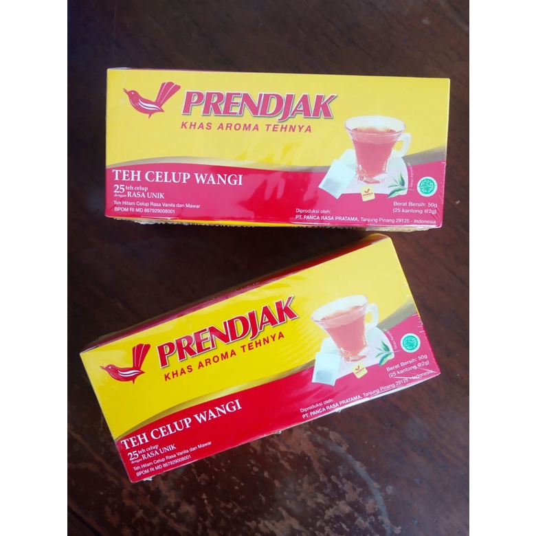 

Teh Hitam Celup PRENDJAK PRENJAK Khas Aroma Tehnya Rasa Unik Vanila Mawar