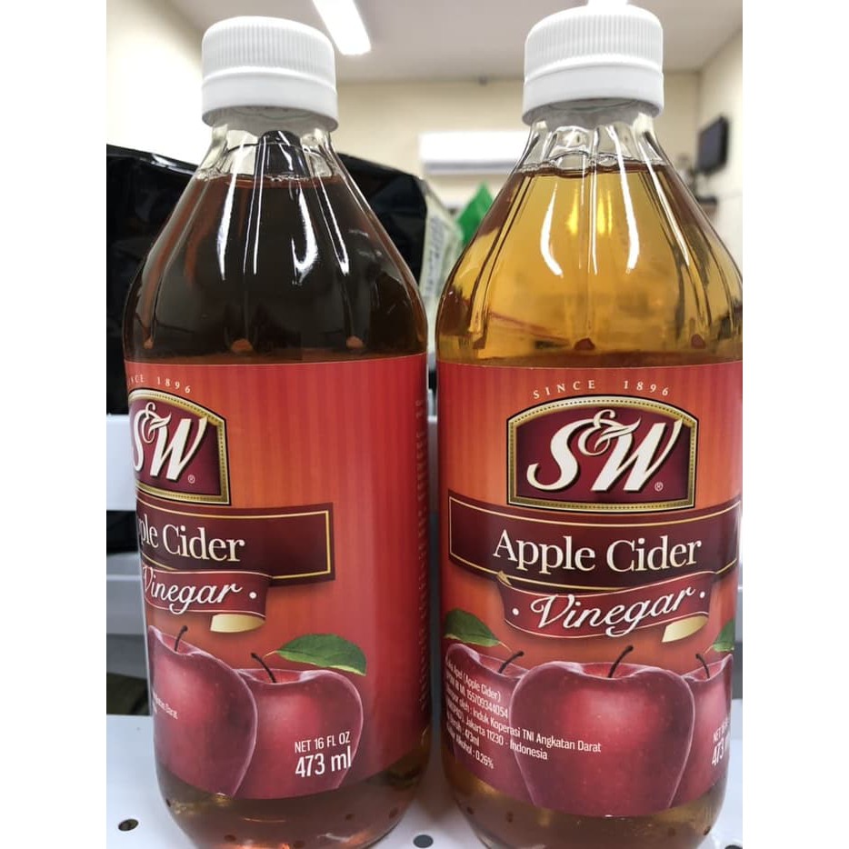 SW | S&amp;W Apple Cider Vinegar 473ml | Cuka Apel